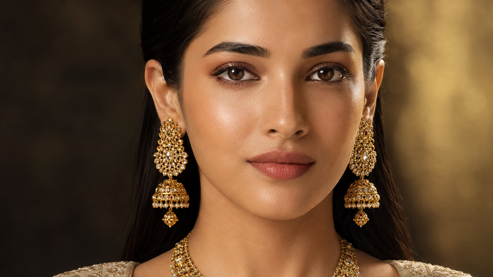 Jewellery detail representing the R.A. Parikh master craftspeople